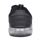 Boys Spark Beam Black Leather Trainer In Kids F Fit