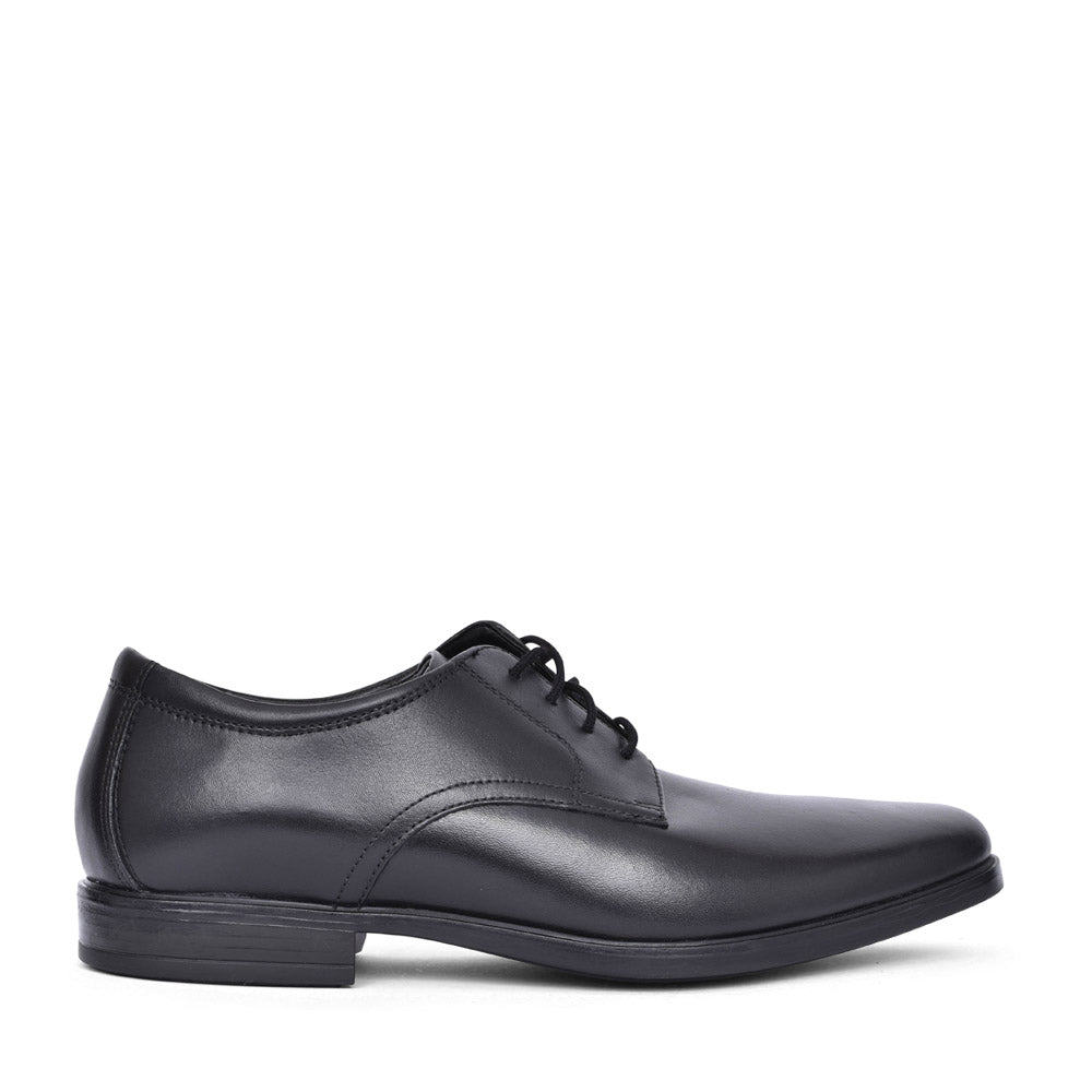 Mens Howard Walk H-fit Shoe In Blk Leather