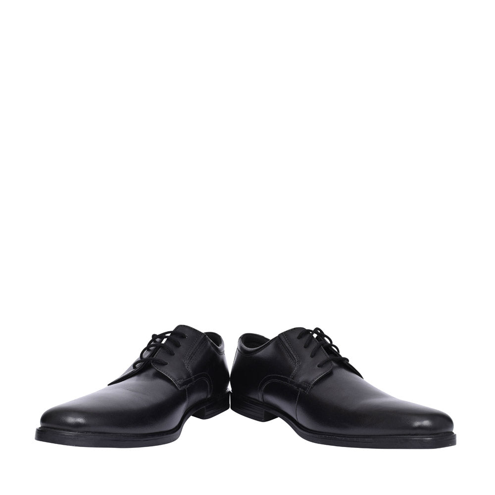 Mens Howard Walk H-fit Shoe In Blk Leather