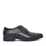 Mens Howard Cap Leather H-fit Shoe In Blk Leather