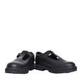Girls Prague Brill Black Leather Shoe In Kids G Fit