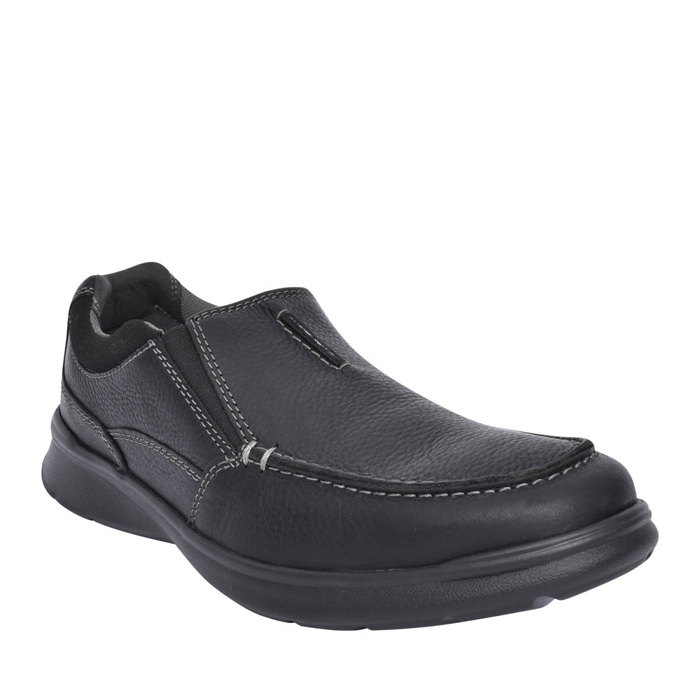 Mens Cotrell Free Leather G-fit Slip-on Shoe In Black