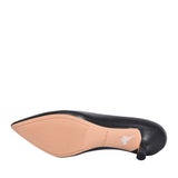 Ladies Violet55 Rae Leatherd-fit Court Shoe In Black