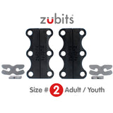 Zubits Medium Strength Magnetic Laces In Black