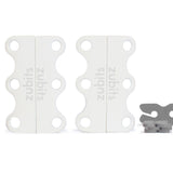 Zubits Medium Strength Magnetic Laces In White