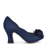 Chrissie Court Shoe In Navy