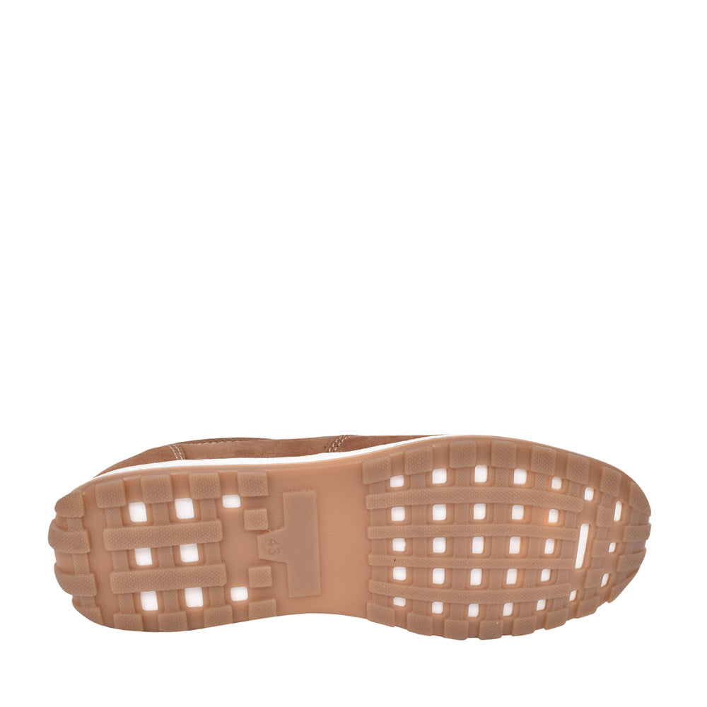 Mens Sage Slip On Shoe In Chestnut