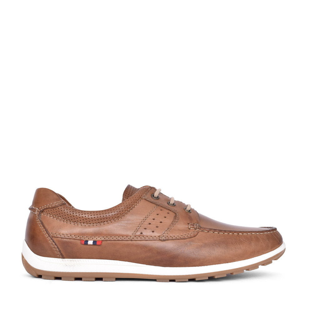 Mens Sutton Leather Shoe In Brown