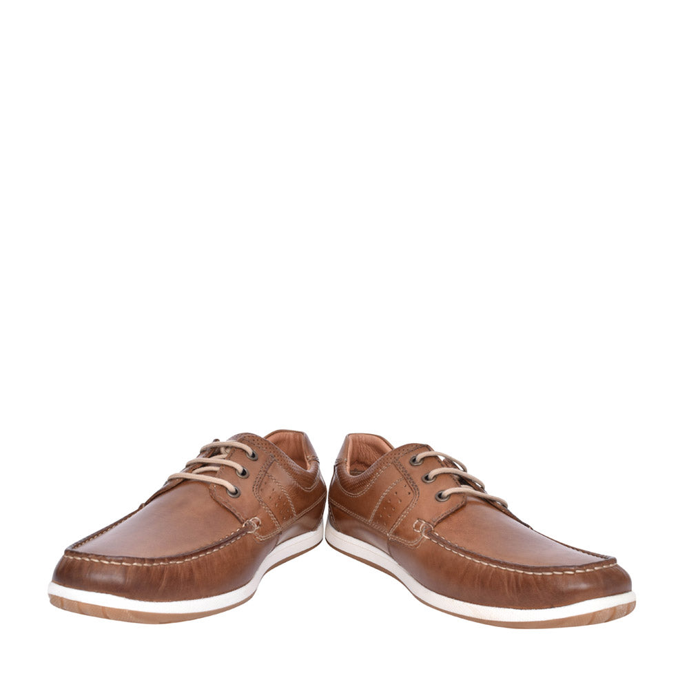 Mens Sutton Leather Shoe In Brown