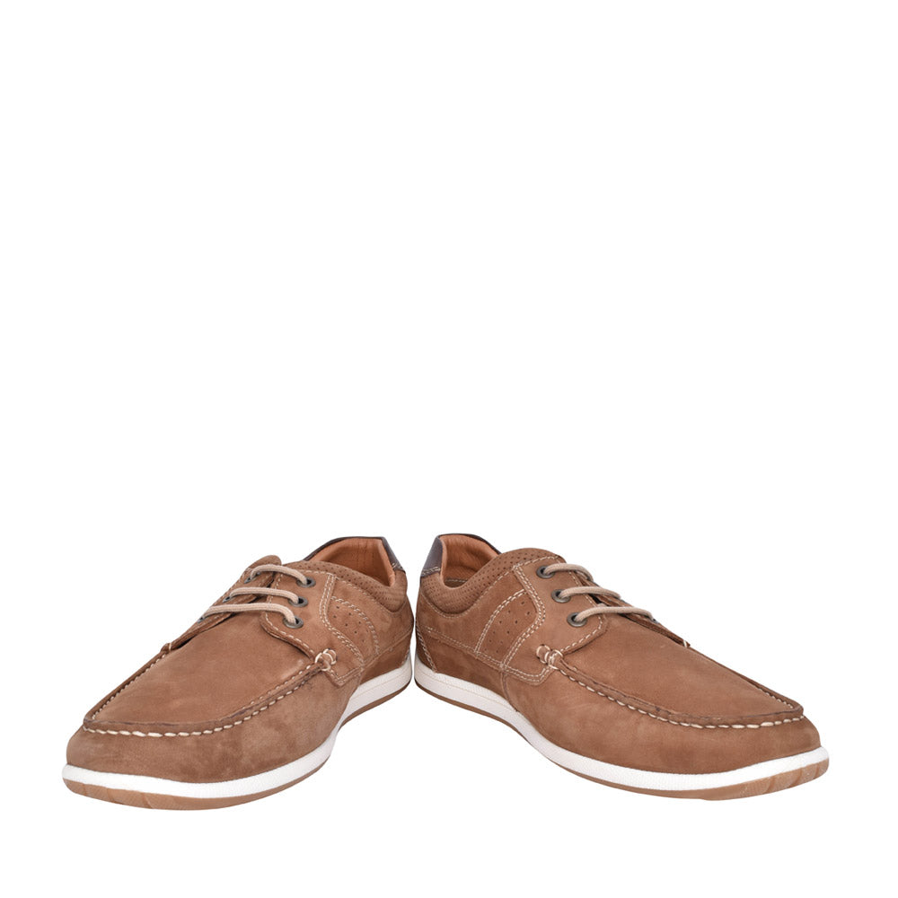 Mens Sutton Nubuck Shoe In Chestnut