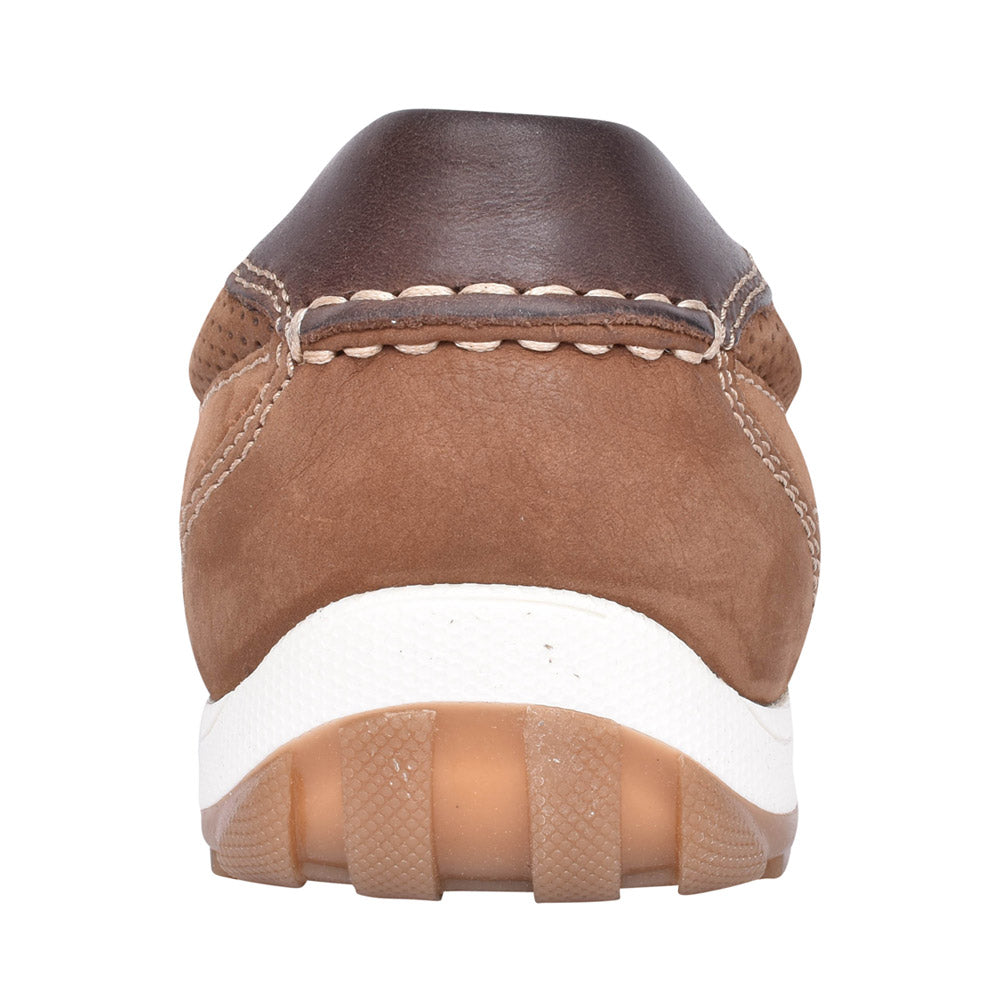 Mens Sutton Nubuck Shoe In Chestnut