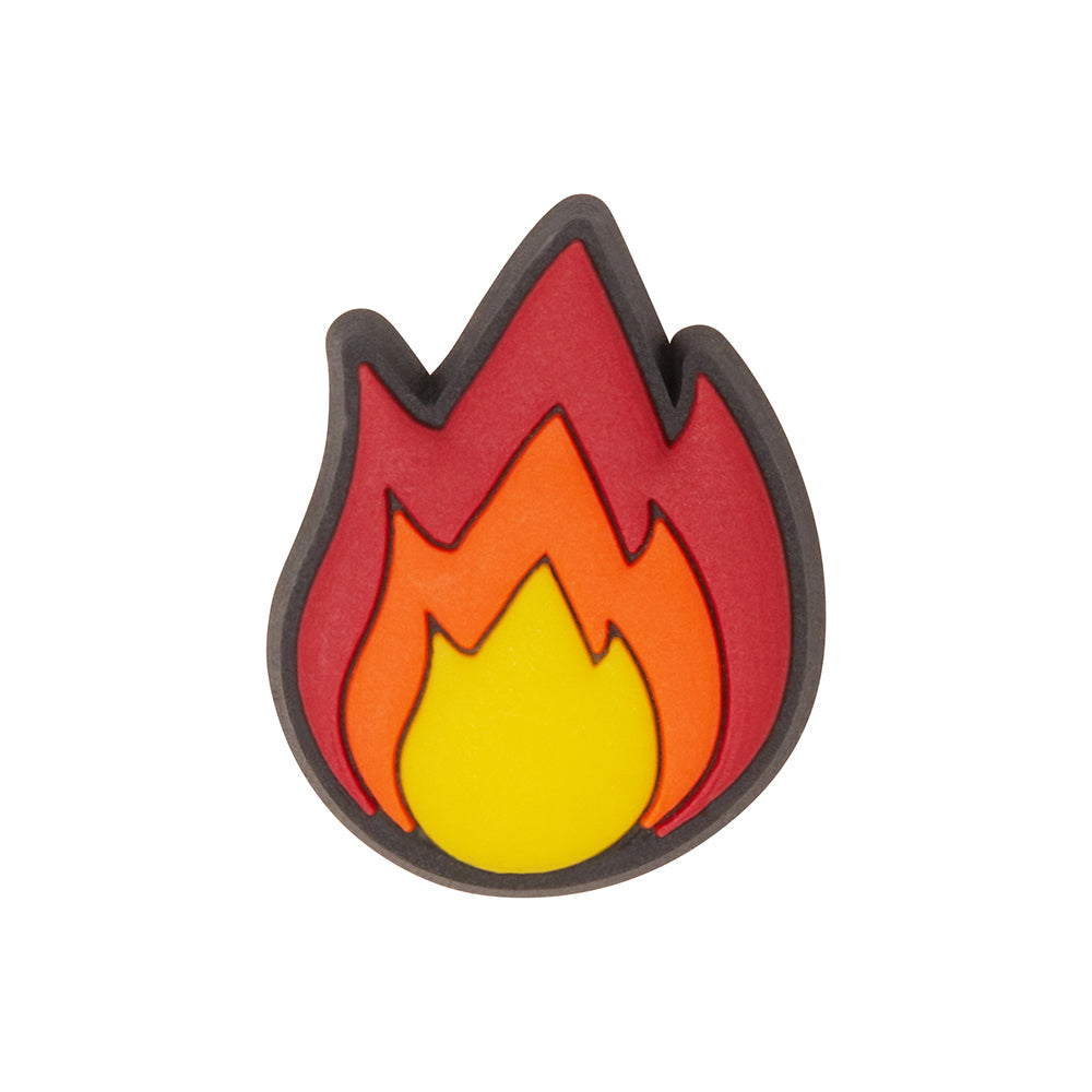Fire Single Jibbitz Charm In Black