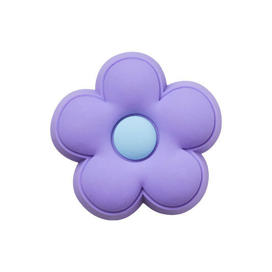 Purple Flower Jibbitz Charm In Purple