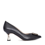 Ladies 7946 Low Heel Court Shoe In Black