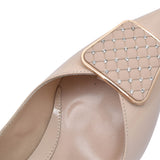 Ladies 7946 Low Heel Court Shoe In Beige