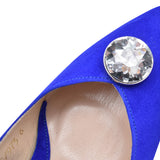 Ladies 7975 High Heel Court Shoe In Cobalt