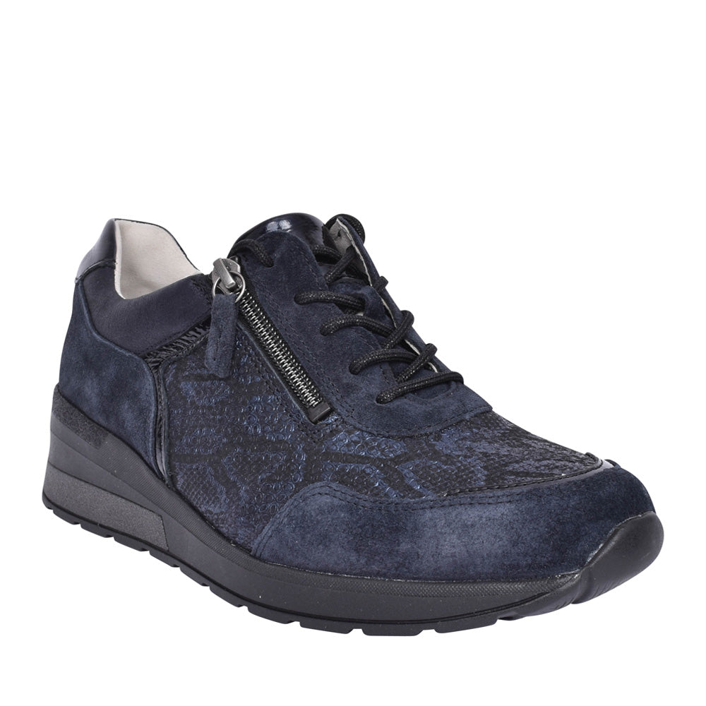 Ladies 939008 H-clara Laced Trainer In Navy