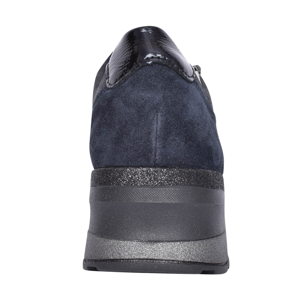 Ladies 939008 H-clara Laced Trainer In Navy