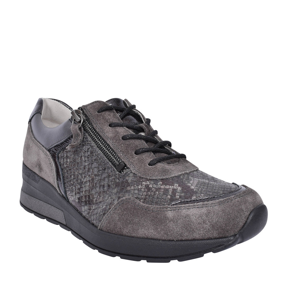 Ladies 939008 H-clara Laced Trainer In Grey