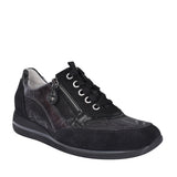 Ladies 98009 Himona Laced Trainer In Black