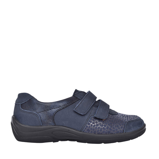 Ladies 312h01 Hesna Velcro Shoe In Navy