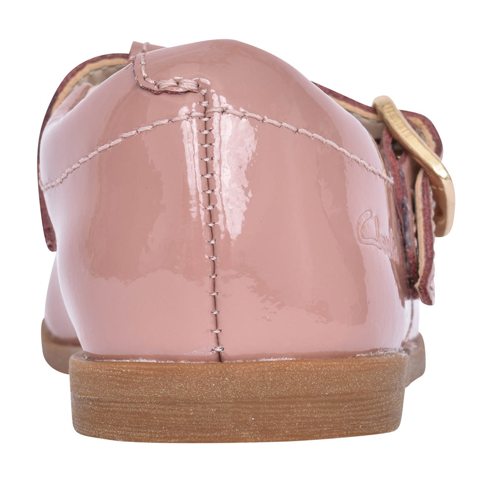 Girls Drew Play Pink Patent T-bar Shoe In Kids G Fit