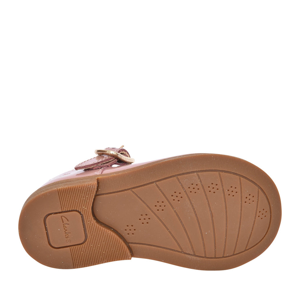 Girls Drew Play Pink Patent T-bar Shoe In Kids G Fit
