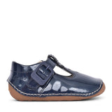 Girls Tiny Beat Navy Patent Shoe In Kids F Fit