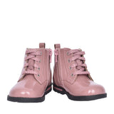Girls Dabi Lace Pink Patent Boot In Kids G Fit