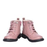 Girls Astrol Lace Pink Patent Boot In Kids F Fit
