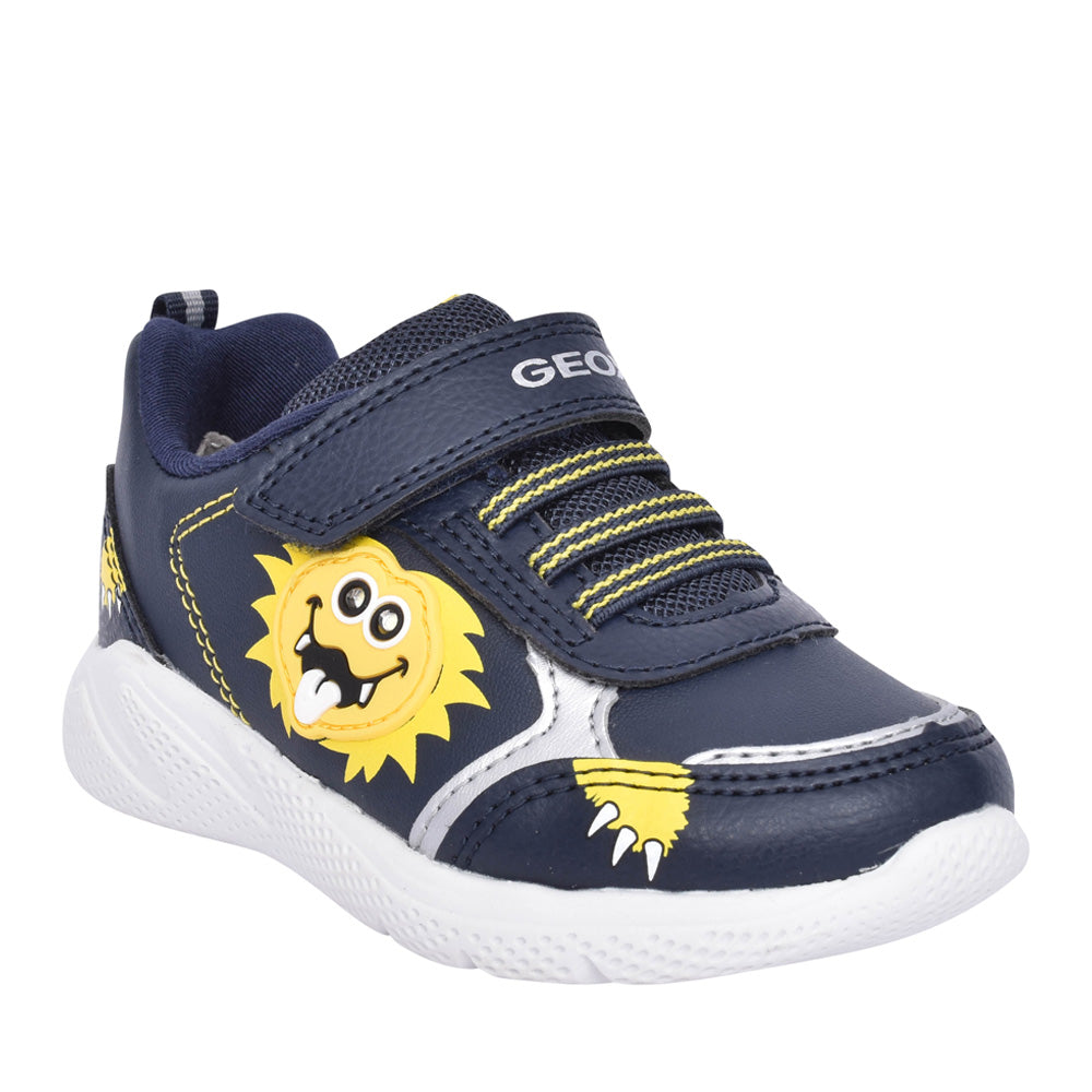 Boys B264ub Sprintye Velcro Trainer In Navy