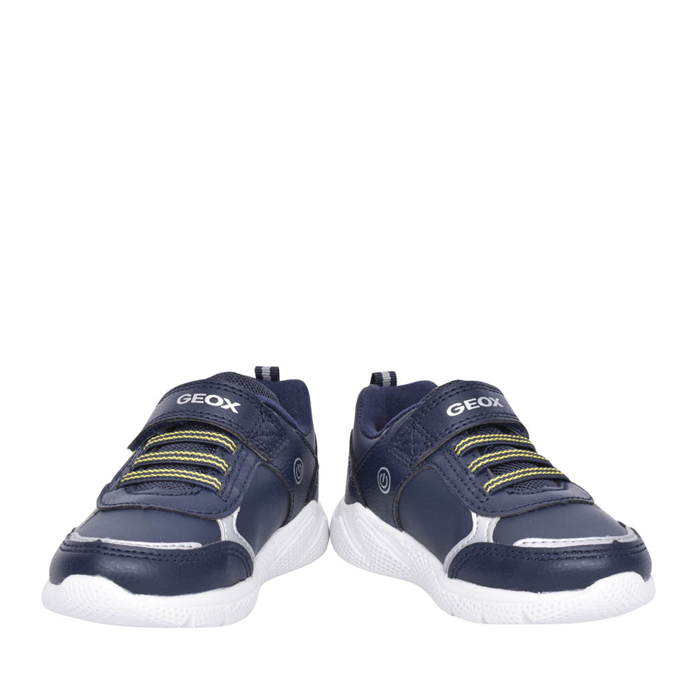 Boys B264ub Sprintye Velcro Trainer In Navy