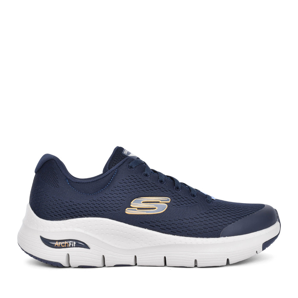 Mens 232040 Arch Fit Laced Trainer In Navy