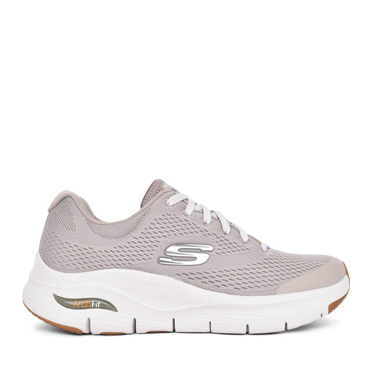 Mens 232040 Arch Fit Laced Trainer In Taupe