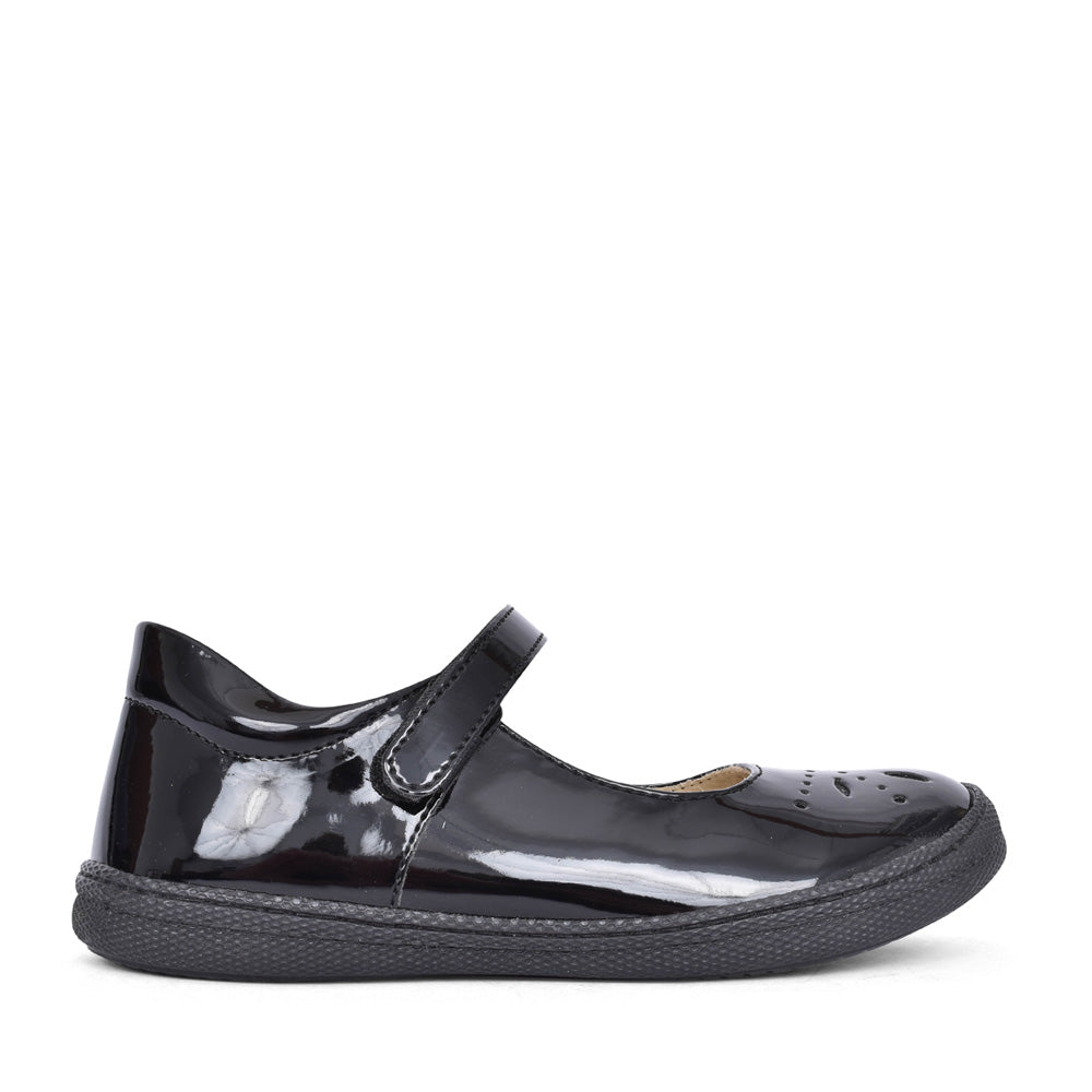 Girls 2932100 Patent Mary Jane Shoe In Blk Patent