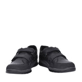 Boys 6395600 Leather Velcro Shoe In Blk Leather