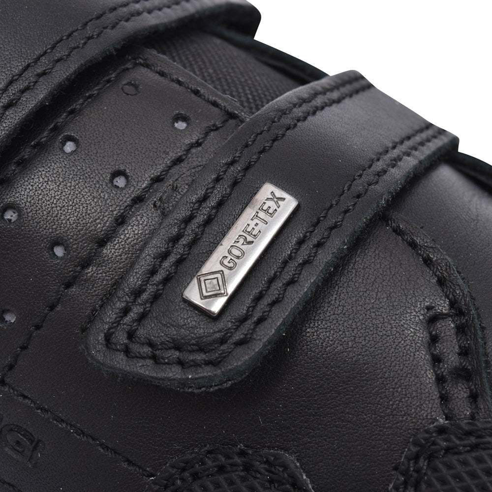 Boys 6395600 Leather Velcro Shoe In Blk Leather