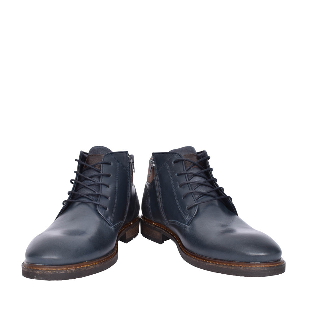 Mens Dark Jedi Laced Ankle Boot In Navy