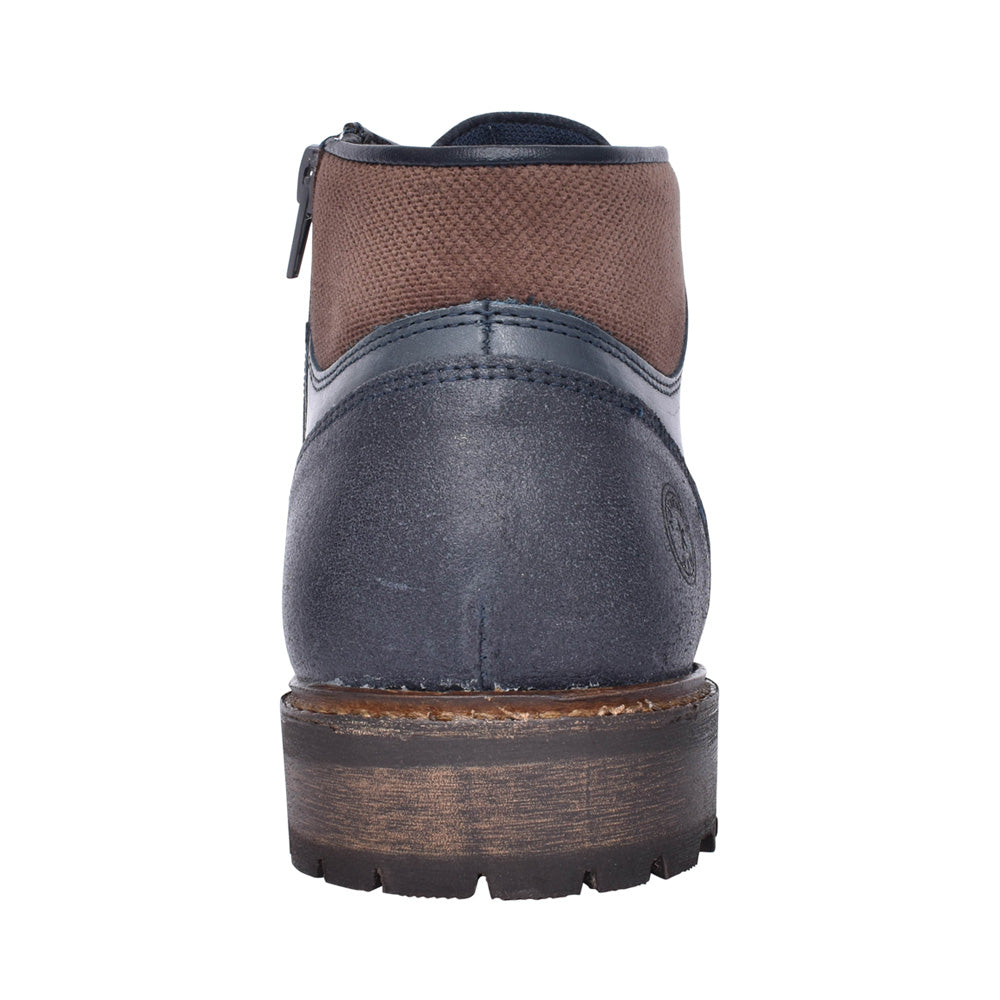 Mens Dark Jedi Laced Ankle Boot In Navy