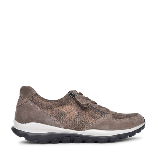 Ladies 96.968 Laced Trainer In Bronze