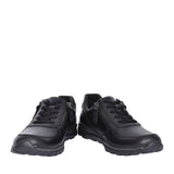 Ladies 96.968 Laced Trainer In Blk Leather