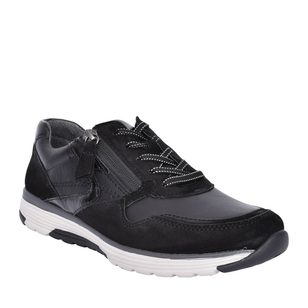 Ladies  Haley 96.978 Laced Trainer In Black