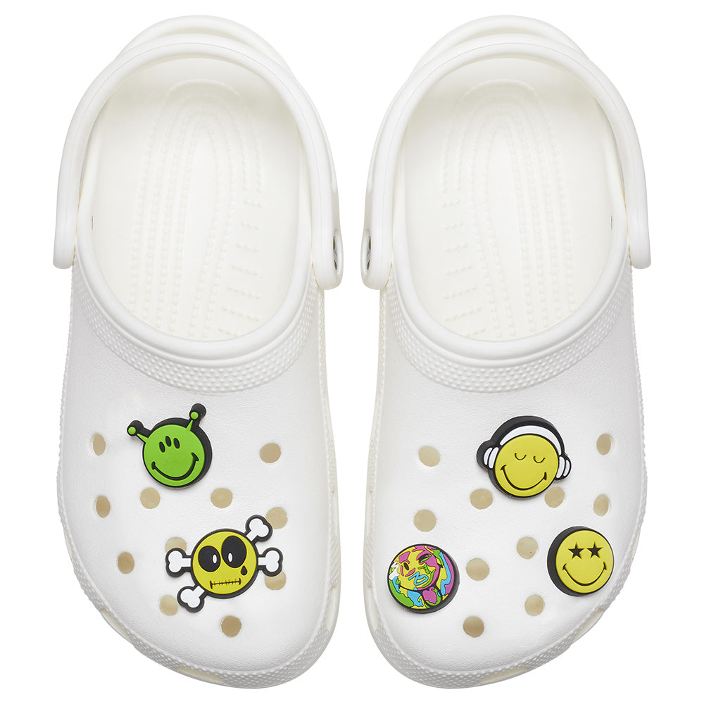 Smiley 5 Pack Jibbitz Charms In Multi-colour