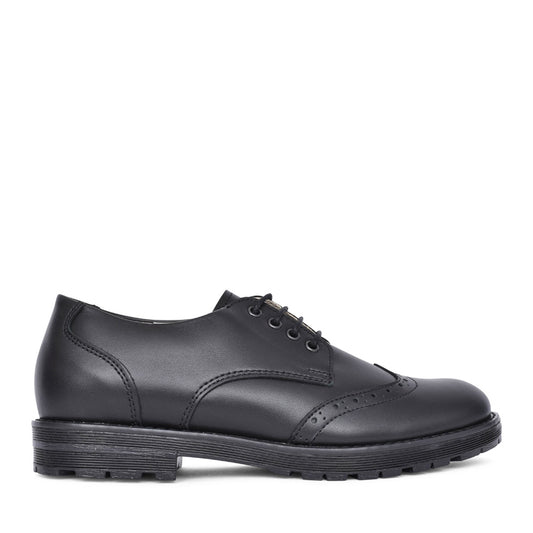 Girls Charlie G4130080 Leather Brogue In Blk Leather