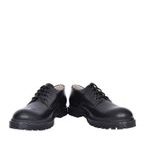 Girls Lea G4130077-1 Leather Laced Brogue In Blk Leather