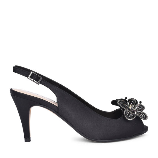 Ladies Flr039 Ankara  Sling-back Heel In Black
