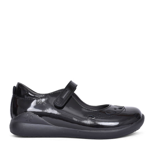 Girls 221280 Mercedes Mary-jane Shoe In Blk Patent