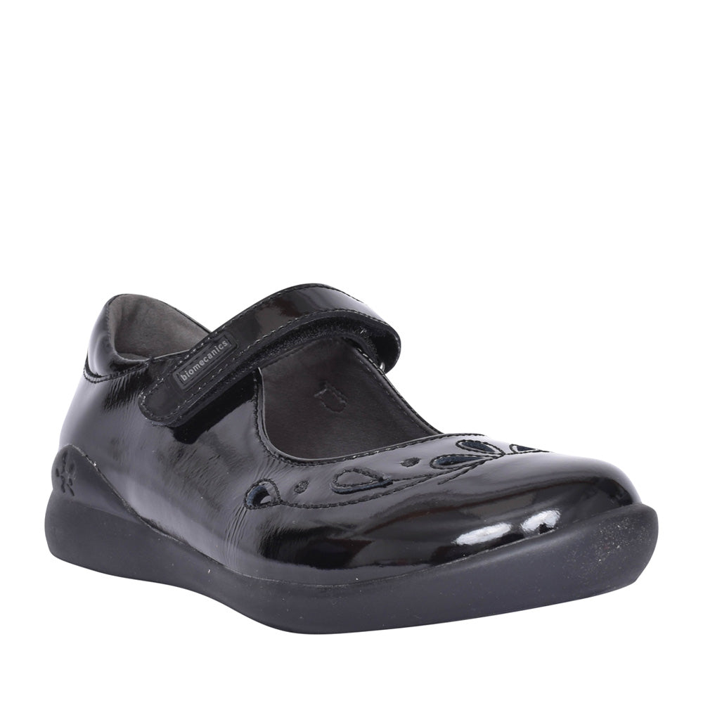 Girls 221280 Mercedes Mary-jane Shoe In Blk Patent