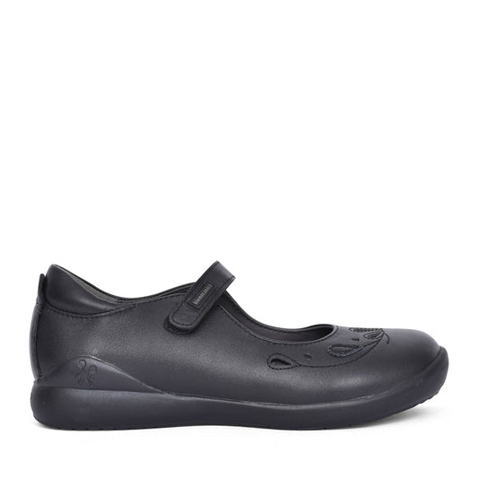 Girls 221280 Mercedes Mary-jane Shoe In Blk Leather