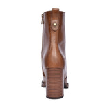 Ladies 205062 Medium Heel Ankle Boot In Tan